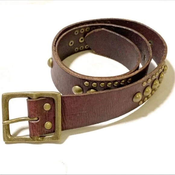 GAP | Accessories | Gap Dark Brown Leather Brass Studded  display picture 1